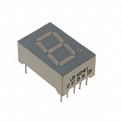 LDS-A504RI by Lumex Opto/Components Inc. - DISPLAY 7-SEG 0.5"" SGL RED 10DIP