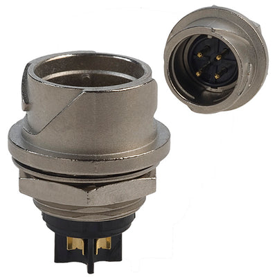 LF10WBR-4P by Hirose Electric Co Ltd - CONNECTOR RECPT MALE 4P GOLD SLDR CUP
