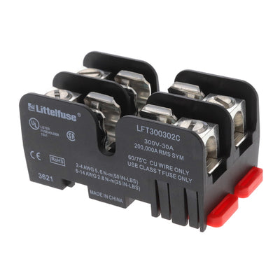 LFT300302C by Littelfuse Inc. - FUSE BLOK CART 300V 30A DIN RAIL