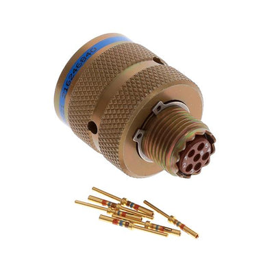 LJT06RE-9-6P by Amphenol Aerospace Operations - CONNECTOR PLUG MALE 6POS GOLD CRIMP