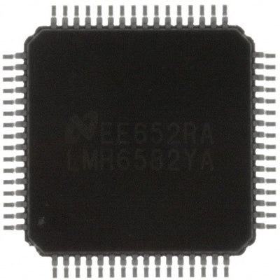 LMH6582YA/NOPB by Texas Instruments - IC CROSSPOINT SWITCH 16X8 64TQFP