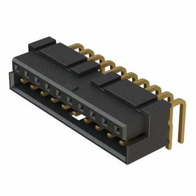LS2-110-01-L-D-RA1 by Samtec Inc. - CONNECTOR SELF-MATE 20POS R/A GOLD