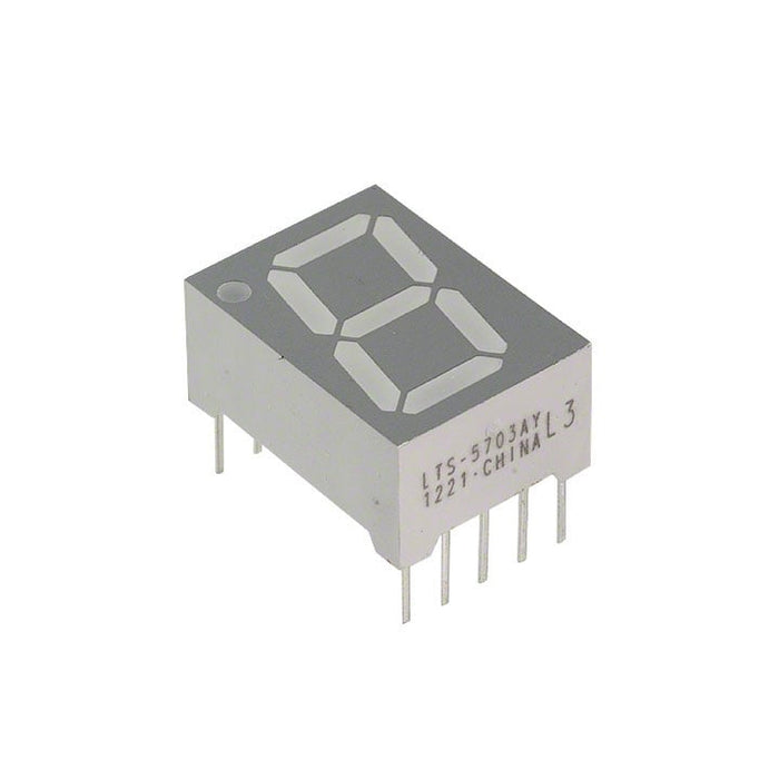 LTS-5703AY by Lite-On Inc. - DISPLAY 7SEG 0.56"" SGL YLW 10DIP