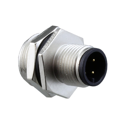 M12A-03PMMS-SH8001 by Amphenol LTW - CONNECTOR PLUG MALE 3P GOLD SLDR CUP