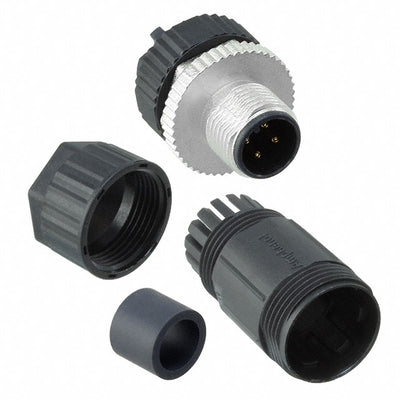 M12A-04BMMB-SL7001 by Amphenol LTW - CONNECTOR PLUG MALE 4POS GOLD SCREW