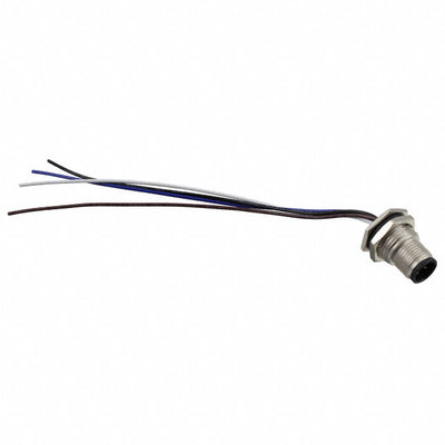 M12A-04PMMC-SF8B15 by Amphenol LTW - CONNECTOR PLUG MALE 4P WIR LEAD 0.49