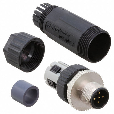 M12A-05BMME-SL8001 by Amphenol LTW - CONNECTOR PLUG MALE 5POS CLAMP