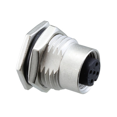 M12A-05PFFS-SF8002 by Amphenol LTW - CONNECTOR RECPT FMALE 5P GOLD SLDR CUP