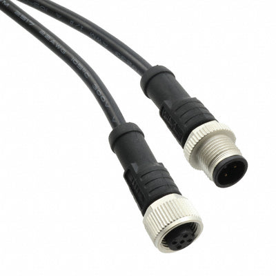 M12A04ML-12AFL-SD001 by Amphenol LTW - CABLE 4POS MALE TO FMALE 3.28