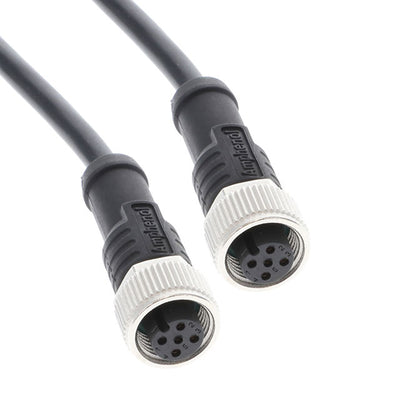 M12A05FL-12AFL-SD001 by Amphenol LTW - CABLE 5POS FMALE TO FMALE 3.28