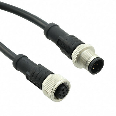 M12A05ML-12AFL-SD002 by Amphenol LTW - CABLE 5POS MALE TO FMALE 6.56