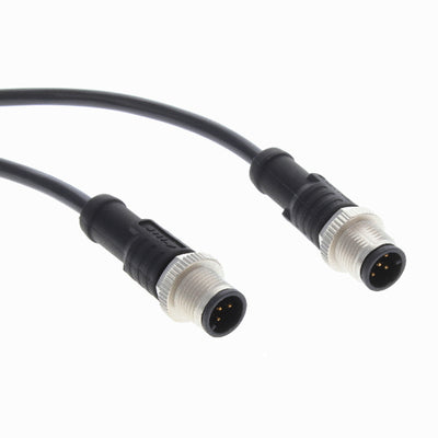 M12A05ML-12AML-SB002 by Amphenol LTW - CABLE 5POS MALE TO MALE 6.56