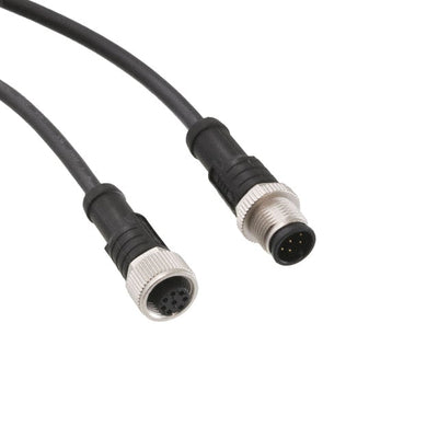 M12A08ML-12AFL-SD001 by Amphenol LTW - CABLE 8POS MALE TO FMALE 3.28