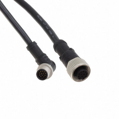M12A12FL-12AMR-SDA05 by Amphenol LTW - CABLE 12POS MALE TO FMALE 1.64
