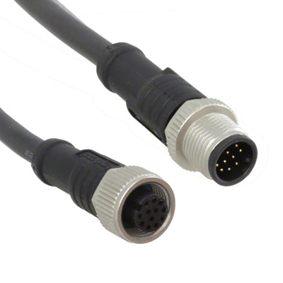 M12A12ML-12AFL-SB002 by Amphenol LTW - CABLE 12POS MALE TO FMALE 6.56