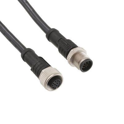M12A12ML-12AFL-SDA05 by Amphenol LTW - CABLE 12POS MALE TO FMALE 1.64