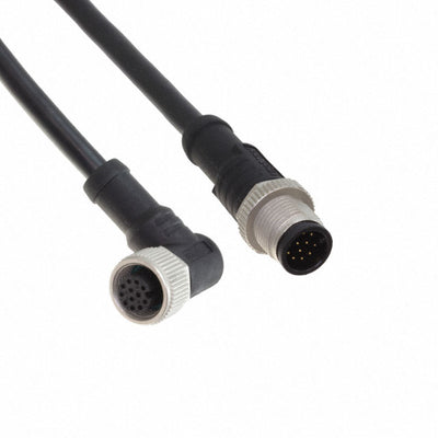 M12A12ML-12AFR-SBA05 by Amphenol LTW - CABLE 12POS MALE TO FMALE 1.64