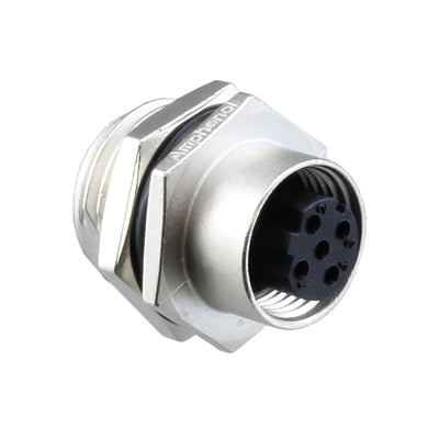 M12D-04PFFS-SH8002 by Amphenol LTW - CONNECTOR RECPT FMALE 4P GOLD SLDR CUP