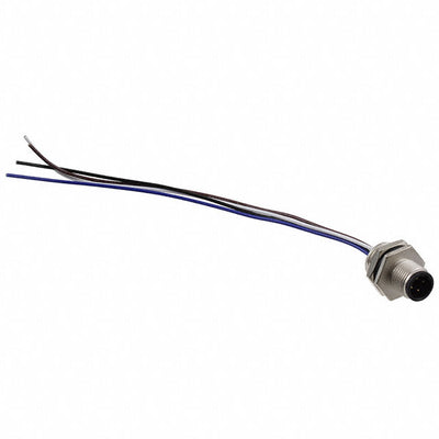 M12D-04PMMC-SH8B15 by Amphenol LTW - CONNECTOR PLUG MALE 4P WIR LEAD 0.49