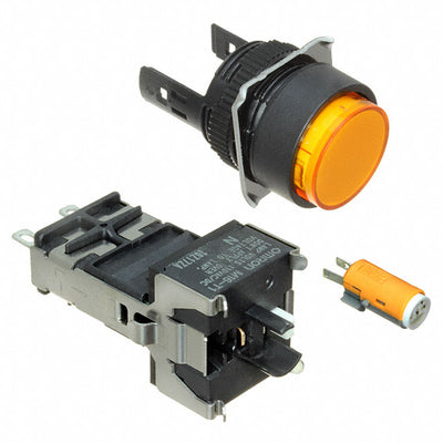M16-TY-T1 by Omron Automation and Safety - SW PILOT LIGHT IP40 RND YLW 120V