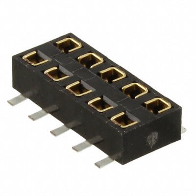 M22-6360542 by Harwin Inc. - CONNECTOR RECPT 10POS 0.079 GOLD SMD