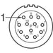 MA1RAP1200 by Amphenol Sine Systems Corp - CONNECTOR RCP HSG F/M 12P PNL MT RA