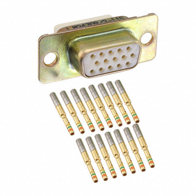M24308/2-11F by ITT Cannon, LLC - CONNECTOR DSUB HD RCPT 15POS PNL MNT