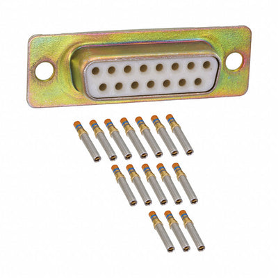 M24308/2-2F by ITT Cannon, LLC - CONNECTOR DSUB RCPT 15POS PNL MNT