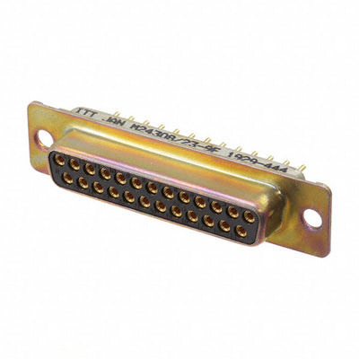M24308/23-9F by ITT Cannon, LLC - CONNECTOR DSUB RCPT 25POS PNL MNT SLD