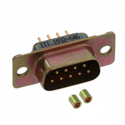 M24308/24-1F by ITT Cannon, LLC - CONNECTOR DSUB PLUG 9POS PNL MNT SLDR