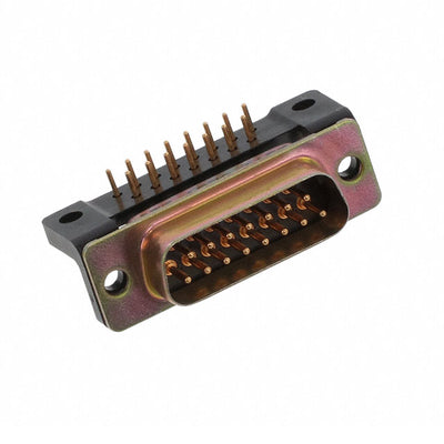 M24308/24-26F by ITT Cannon, LLC - CONNECTOR D-SUB PLUG 15POS R/A SOLDER