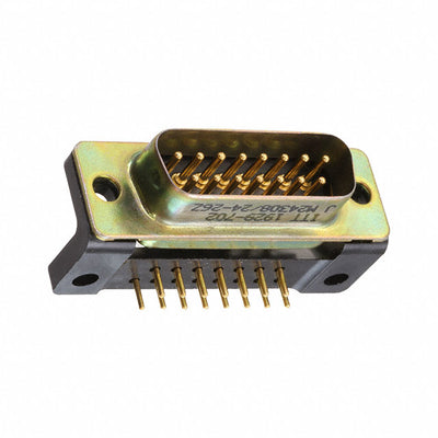 M24308/24-26Z by ITT Cannon, LLC - CONNECTOR D-SUB PLUG 15POS R/A SOLDER