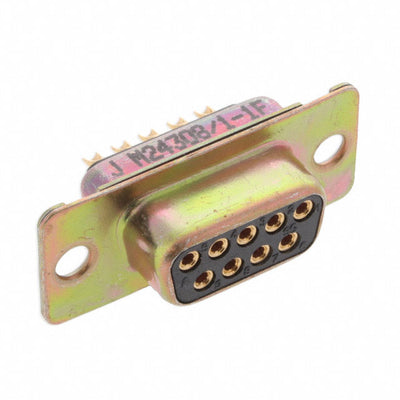 M24308/1-1F by ITT Cannon, LLC - CONNECTOR D-SUB RCPT 9POS PNL MNT