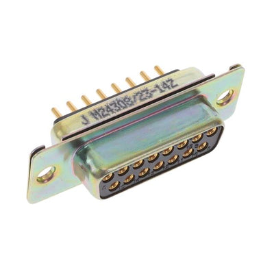 M24308/23-14Z by ITT Cannon, LLC - CONNECTOR DSUB RCPT 15POS PNL MNT SLD