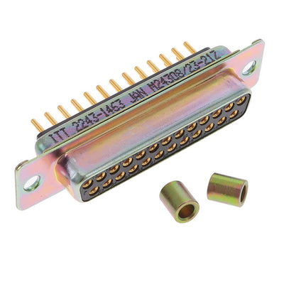 M24308/23-21Z by ITT Cannon, LLC - CONNECTOR DSUB RCPT 25POS PNL MNT SLD