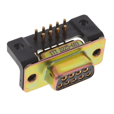 M24308/23-37F by ITT Cannon, LLC - CONNECTOR D-SUB RCPT 9POS R/A SOLDER
