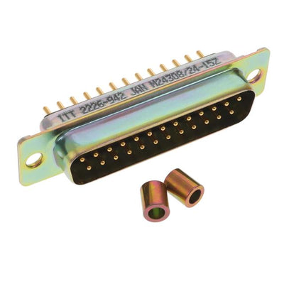 M24308/24-15Z by ITT Cannon, LLC - CONNECTOR DSUB PLUG 25POS PNL MNT SLD