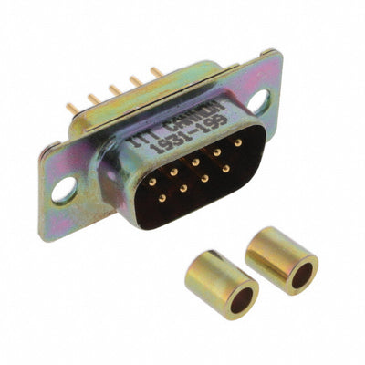 M24308/24-1Z by ITT Cannon, LLC - CONNECTOR DSUB PLUG 9POS PNL MNT SLDR
