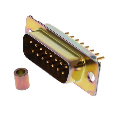 M24308/24-20Z by ITT Cannon, LLC - CONNECTOR DSUB PLUG 15POS PNL MNT SLD