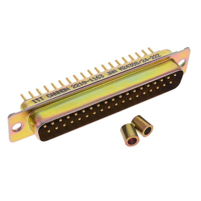 M24308/24-22Z by ITT Cannon, LLC - CONNECTOR DSUB PLUG 37POS PNL MNT SLD
