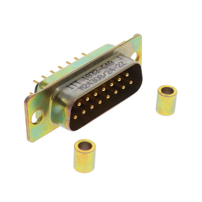 M24308/24-2Z by ITT Cannon, LLC - CONNECTOR DSUB PLUG 15POS PNL MNT SLD