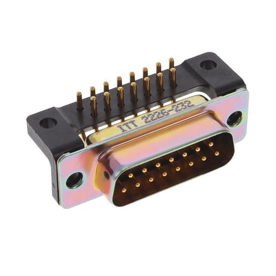 M24308/24-38Z by ITT Cannon, LLC - CONNECTOR D-SUB PLUG 15POS R/A SOLDER