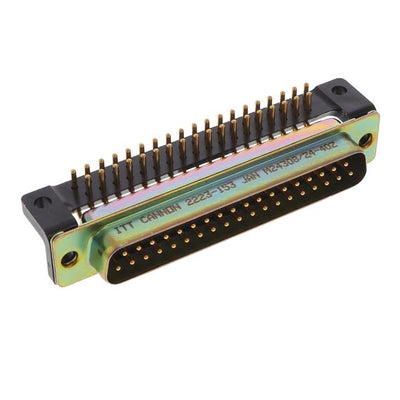 M24308/24-40Z by ITT Cannon, LLC - CONNECTOR D-SUB PLUG 37POS R/A SOLDER