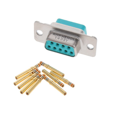 M243082516 by Amphenol Interconnect India - CONNECTOR D-SUB RCPT 9P PNL MT CRIMP