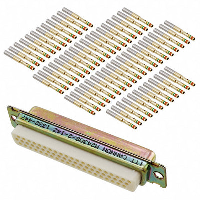 M24308/2-14Z by ITT Cannon, LLC - CONNECTOR D-SUB HD RCPT 62P PNL MNT