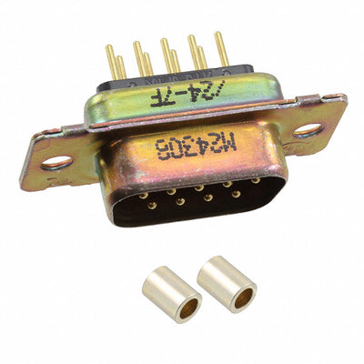 M24308/24-7F by TE Connectivity Aerospace, Defense and Marine - CONNECTOR D-SUB PLUG 9POS VERT SOLDER