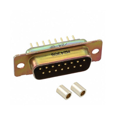 M24308/24-8F by TE Connectivity Aerospace, Defense and Marine - CONNECTOR D-SUB PLUG 15POS VERT SLDR