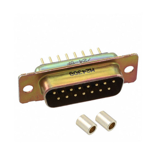 M24308/24-8F by TE Connectivity Aerospace, Defense and Marine - CONNECTOR D-SUB PLUG 15POS VERT SLDR