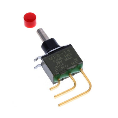 M2B15AA5G40-FC by NKK Switches - PUSH SWITCH SPDT 0.4VA 28V