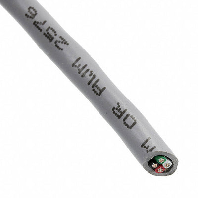 M3244 SL005 by Alpha Wire - CABLE 4CON 18AWG SLATE SHLD 100